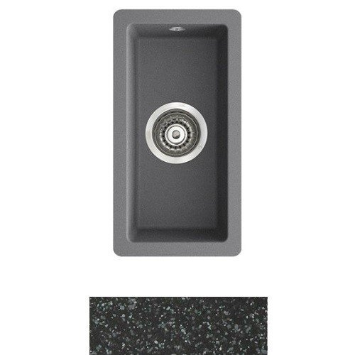 Мойка для кухни Marmorin Lando 0,5k 22х42 см искусственный камень Magranit черный 709 100 002