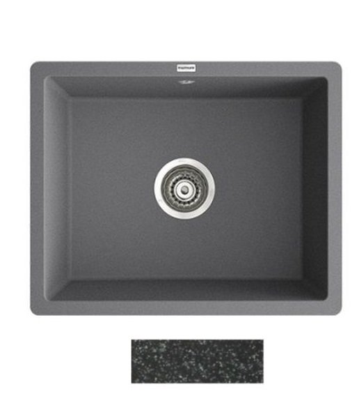 Мийка для кухні Marmorin Lando 1k 52х42 см штучний камінь Magranit чорний 709 103 002