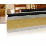 Плинтус для ковролина Salag 160 ПВХ черный 161024