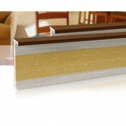 Плінтус для ковроліну Salag 160 ПВХ темно-коричневий 161010