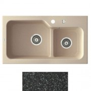 Мойка для кухни Marmorin Ako 2k 80х45 см искусственный камень Magranit черный 711 503 002