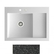 Мойка для кухни Marmorin Nero 1k 0,50 80х61 см искусственный камень Magranit черный 714 113 002