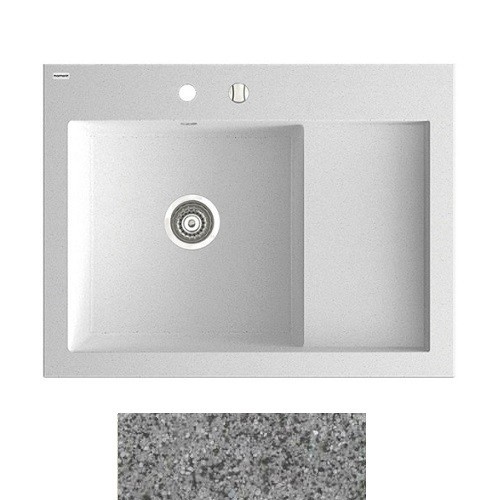 Мойка для кухни Marmorin Nero 1k 0,50 80х61 см искусственный камень Magranit серый 714 113 003