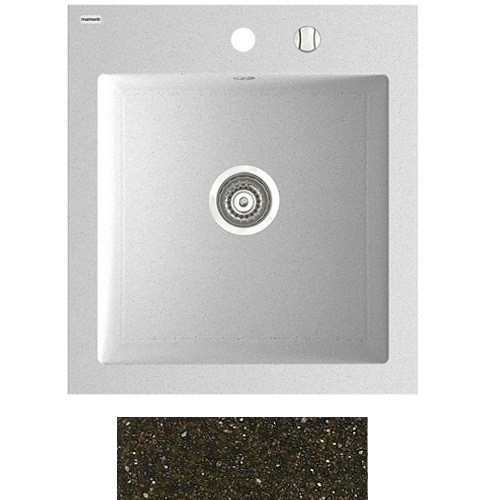 Мойка для кухни Marmorin Nero 1k 55х61 см искусственный камень Magranit коричневый 714 103 004
