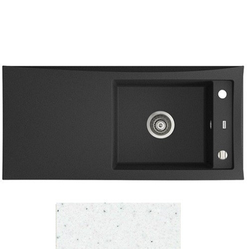 Мийка для кухні Marmorin Tessa 1k 10 95х45 см штучний камінь Magranit білий 715 113 006