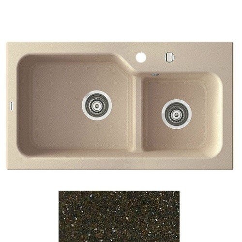 Мийка для кухні Marmorin Ako 2k 80х45 см штучний камінь Magranit коричневий 711 503 004