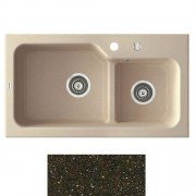 Мийка для кухні Marmorin Ako 2k 80х45 см штучний камінь Magranit коричневий 711 503 004