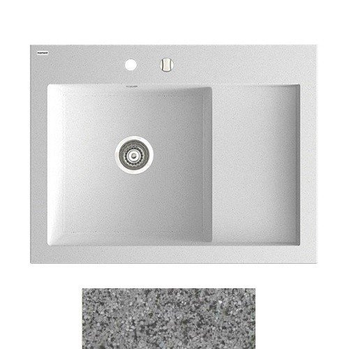 Мойка для кухни Marmorin Nero 1k 0,50 80х61 см искусственный камень Magranit серый 714 113 003
