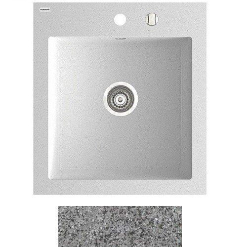 Мойка для кухни Marmorin Nero 1k 55х61 см искусственный камень Magranit серый 714 103 003