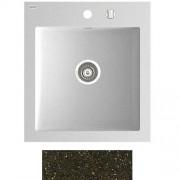 Мойка для кухни Marmorin Nero 1k 55х61 см искусственный камень Magranit коричневый 714 103 004