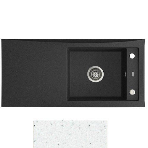 Мийка для кухні Marmorin Tessa 1k 10 95х45 см штучний камінь Magranit білий 715 113 006