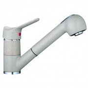 Смеситель для кухни Marmorin однорычажный с выдвижной лейкой песочный 7214