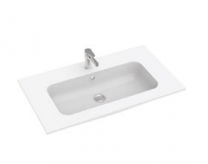 Раковина для ванной Marmorin May 80,5х46 см литой камень белый P_U_623_01_0805