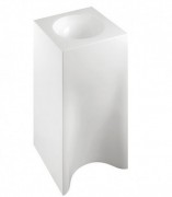 Раковина для ванной Marmorin Rea 40х40 см напольная литой камень белый 211 040 020 xx x