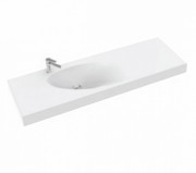 Раковина для ванной Marmorin Ugo 140х43 см литой камень белый P_U_528_03_1400