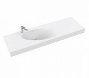 Раковина для ванной Marmorin Ugo 140х43 см литой камень белый P_U_528_03_1400