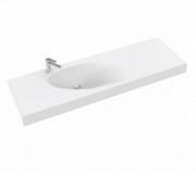 Раковина для ванной Marmorin Ugo 140х43 см литой камень белый P_U_528_03_1400
