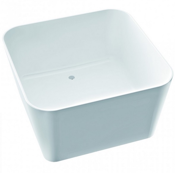 Ванна из искусственного камня Marmorin Balia 121,5х121,5 см отдельностоящая белый 590 120 020 xx x