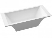 Ванна з штучного каменю Marmorin Teodor 180х75 см окремостояча білий 722 180 020 xx x