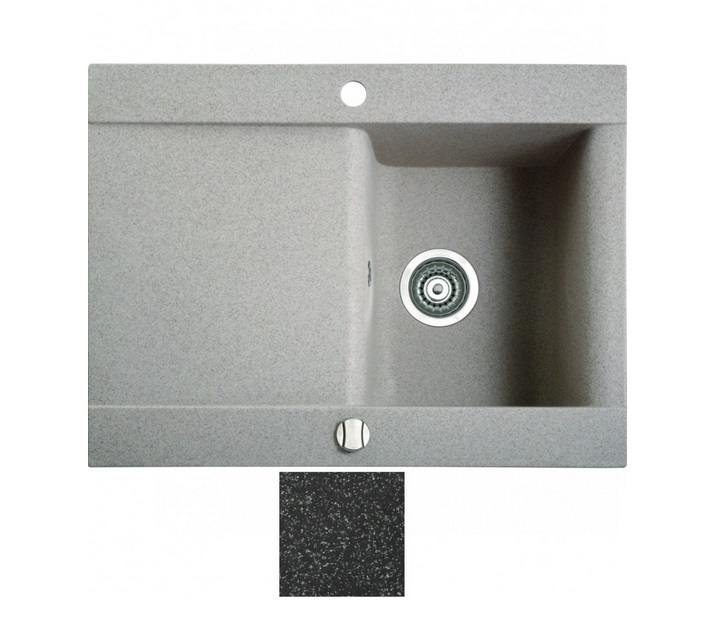 Мойка для кухни Marmorin Voga 1k 10 71,6х54 см искусственный камень Magranit черный 110 113 002