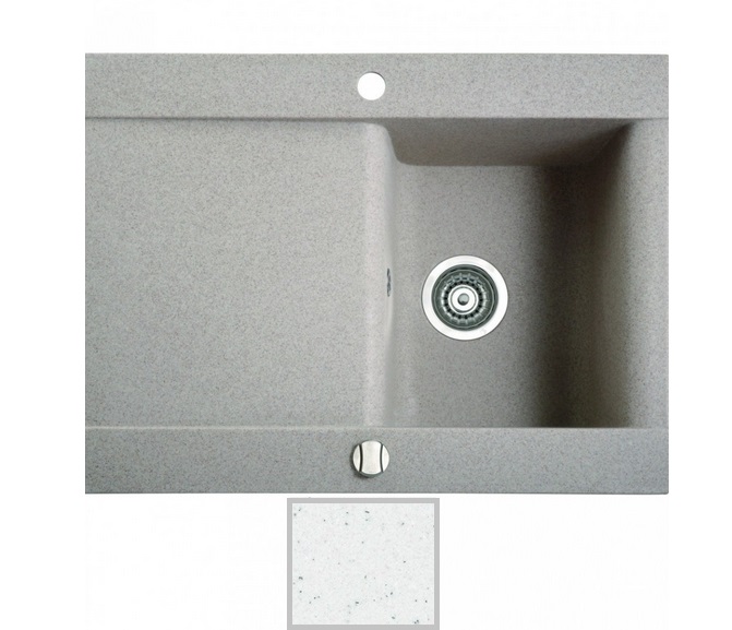 Мойка для кухни Marmorin Voga 1k 10 71,6х54 см искусственный камень Magranit белый 110 113 006