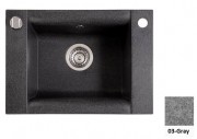 Мойка для кухни Marmorin Voga 1k 54х40,8 см искусственный камень Magranit серый 110 103 003