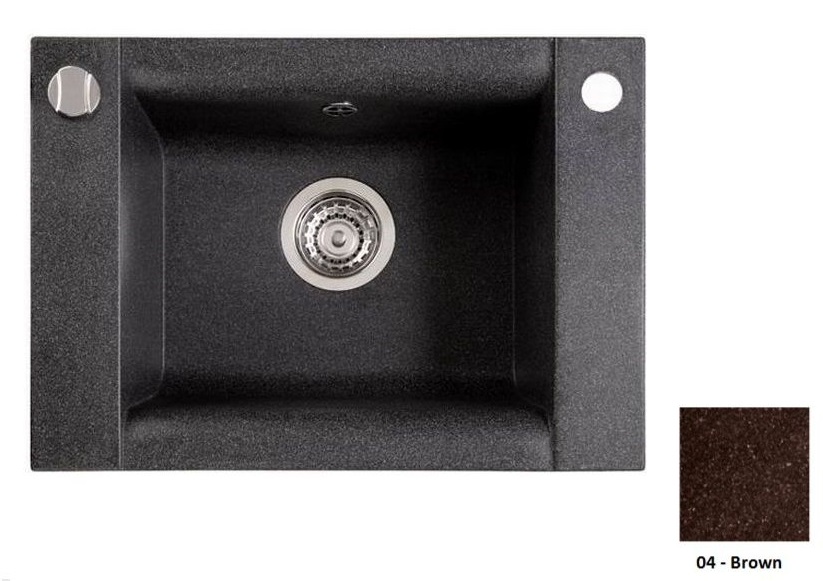 Мийка для кухні Marmorin Voga 1k 54х40,8 см штучний камінь Magranit коричневий 110 103 004