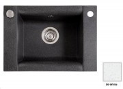 Мийка для кухні Marmorin Voga 1k 54х40,8 см штучний камінь Magranit білий 110 103 006