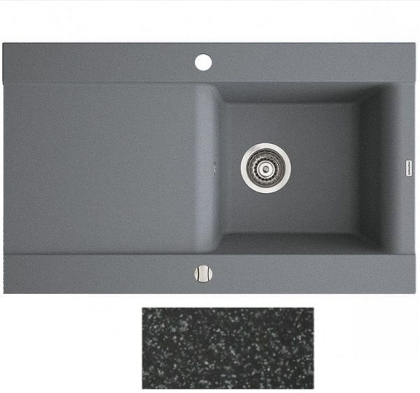 Мойка для кухни Marmorin Voga II 1k 10 84х51 см искусственный камень Magranit черный 712 113 002