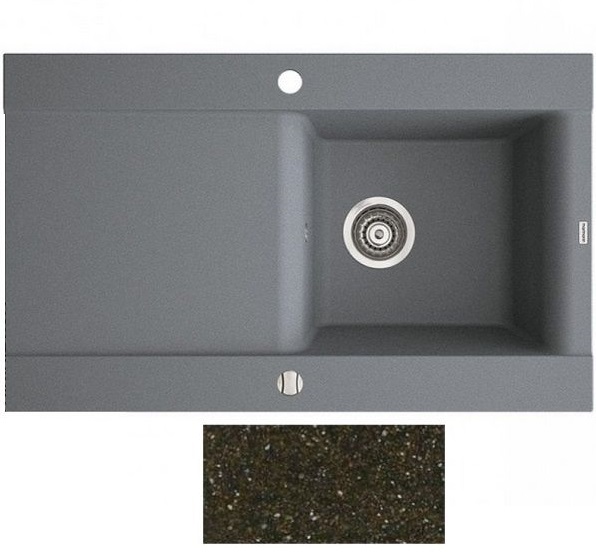 Мойка для кухни Marmorin Voga II 1k 10 84х51 см искусственный камень Magranit коричневый 712 113 004