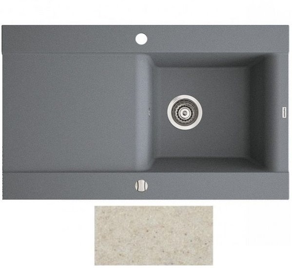 Мийка для кухні Marmorin Voga II 1k 10 84х51 см штучний камінь Magranit пісочний 712 113 007