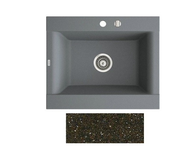 Мийка для кухні Marmorin Voga II 1k 62х51 см штучний камінь Magranit коричневий 712 103 004