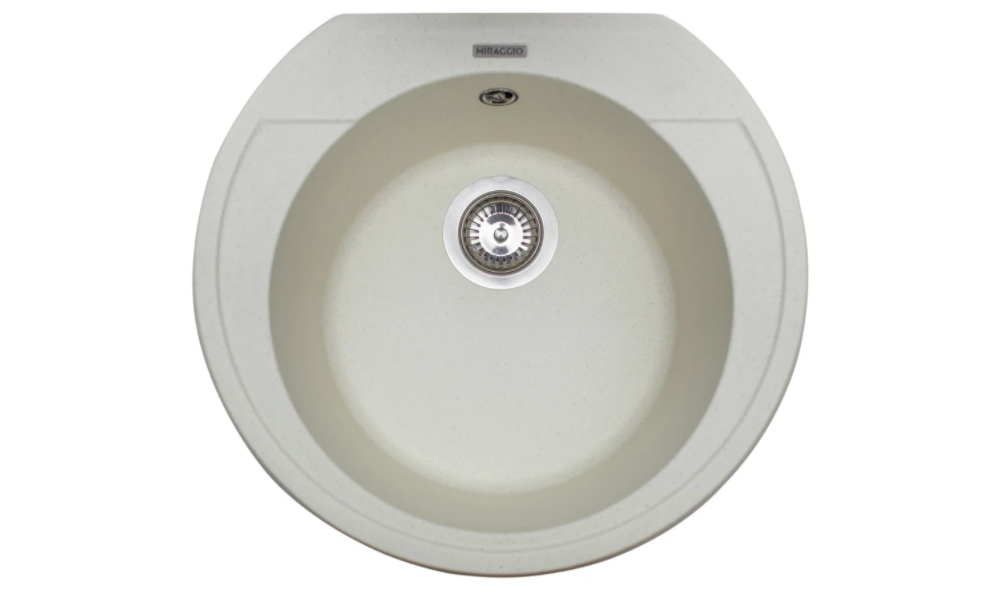 Мойка для кухни Miraggio Tuluza врезная круглая с переливом матовый Jasmine 0000047