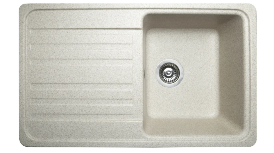 Мойка для кухни Miraggio Versal врезная прямоугольная с крылом с переливом матовый Sand 0000061