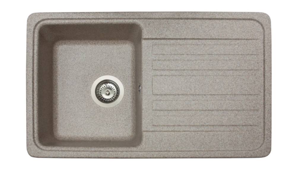 Мойка для кухни Miraggio Versal врезная прямоугольная с крылом с переливом матовый  Terra 0000062