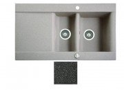 Мойка для кухни Marmorin Voga 1,5k 10 95х54 см искусственный камень Magranit черный 110 513 002