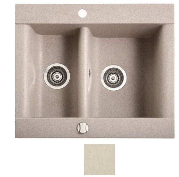 Мойка для кухни Marmorin Voga 1,5k 63,7х54 см искусственный камень Magranit сафари 110 503 001