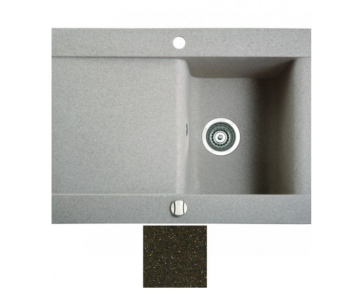 Мийка для кухні Marmorin Voga 1k 10 71,6х54 см штучний камінь Magranit коричневий 110 113 004