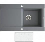 Мойка для кухни Marmorin Voga II 1k 10 84х51 см искусственный камень Magranit белый 712 113 006