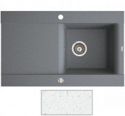 Мойка для кухни Marmorin Voga II 1k 10 84х51 см искусственный камень Magranit белый 712 113 006