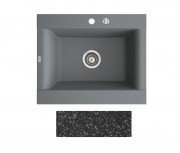 Мийка для кухні Marmorin Voga II 1k 62х51 см штучний камінь Magranit чорний 712 103 002