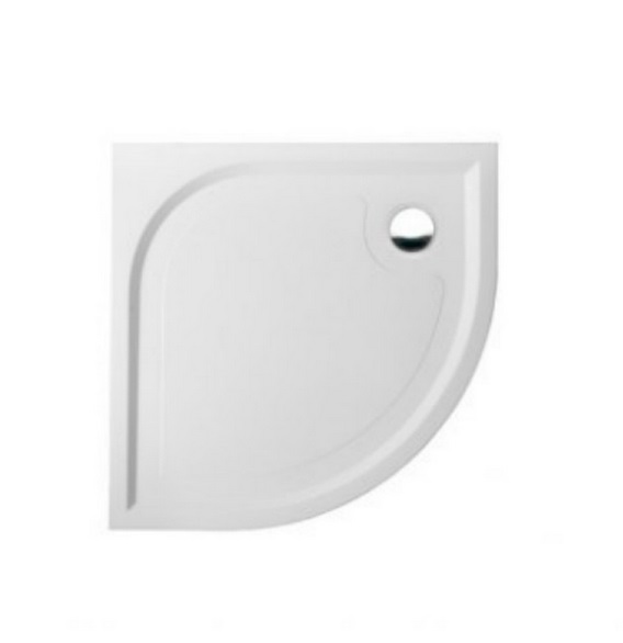 Душовий піддон Marmorin Otero 80х80 см штучний камінь білий 285 080 2xx