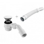 Сифон для ванны Marmorin со встроенным переливом латунь/пластик белый SBKOW