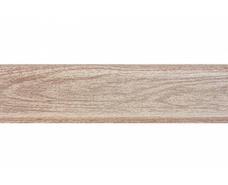 Плінтус San Decor Comfort з кабель каналом ПВХ нортленд світлий 207