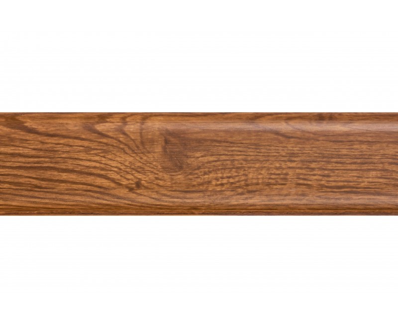 Плінтус San Decor Comfort з кабель каналом ПВХ бурбон натуральний 208