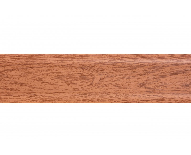 Плінтус San Decor Comfort з кабель каналом ПВХ дуб кант 211