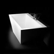 Ванна з штучного каменю Marmorin Tebe I 180,5х80,2 см окремостояча білий P 530 180 020 010