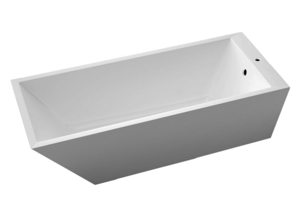 Ванна з штучного каменю Marmorin Tebe II 180,5х73,2 см окремостояча білий P 531 180 020 010