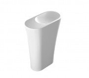 Раковина для ванної Marmorin Wega 60,7х30,5 см правобічна литий камінь білий P 515 060 920 010