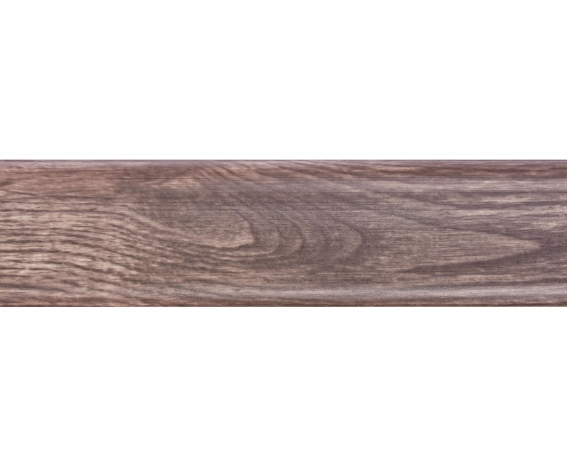 Плінтус San Decor Comfort з кабель каналом ПВХ дерево вінтаж 224